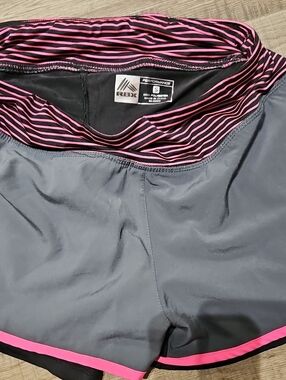 RBX Women’s Gray and Pink Performance Sport Shorts